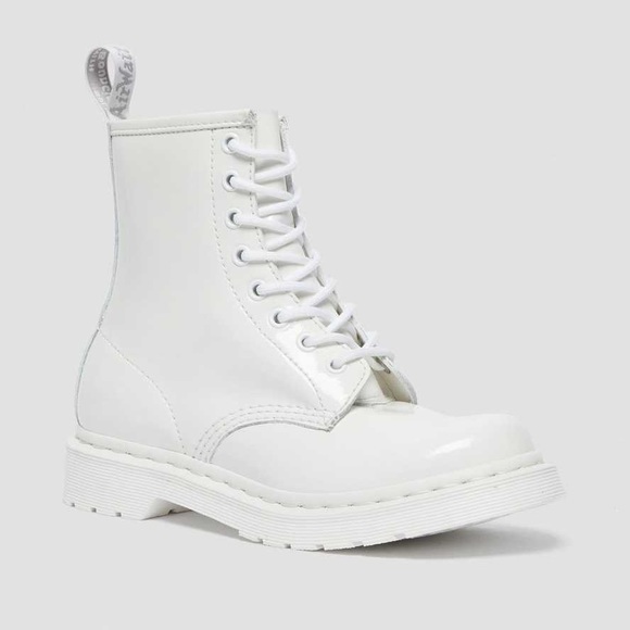 Dr. Martens Shoes - Dr Martens Patent Leather Mono Boots size 8